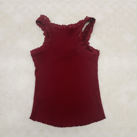 Energie Red Lace Tank Top - Picture 3 of 6
